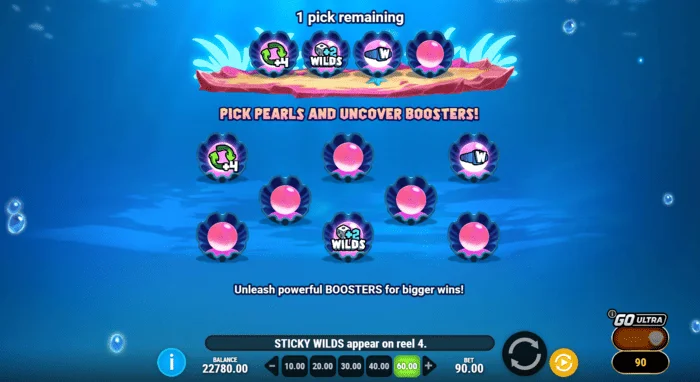 Manta Mayhem - odabir bustera prije Free Spina